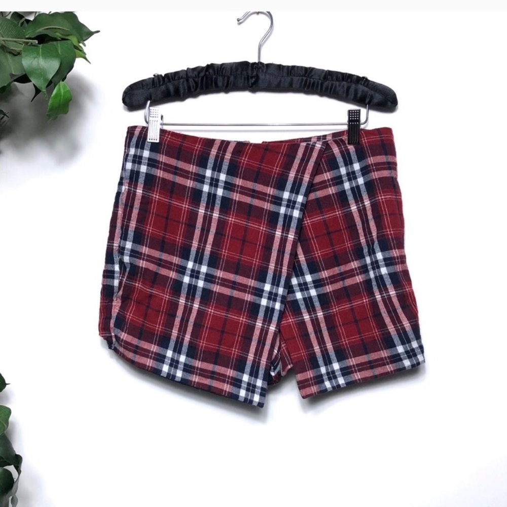 Urban Outfitters Red Tartan skort